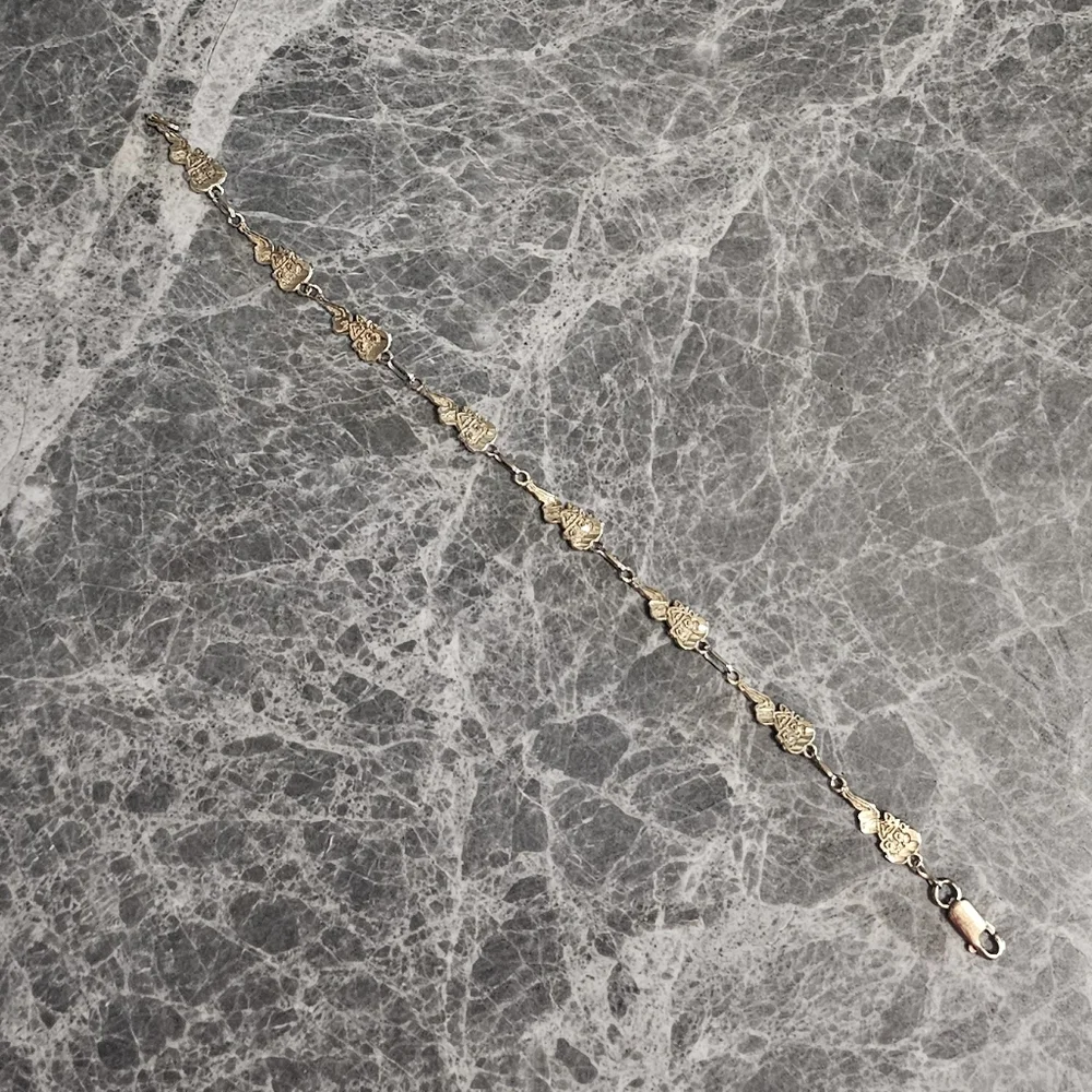 RARE 10k Gold Betty Boop 8-Character Figural Link Bracelet Heavy Collector's Pie - Picture 6 of 8